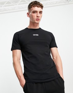 Черная футболка с логотипом Gym 365-Черный цвет