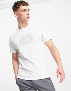 Белая футболка с логотипом Gym 365-Белый