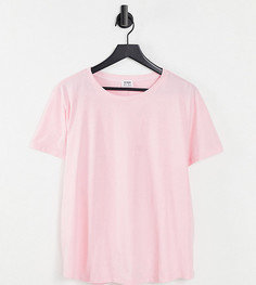 Розовая футболка с круглым вырезом Cotton:On Curve-Розовый цвет