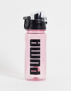 Розовая спортивная бутылка для воды с отделкой черного цвета Puma TR-Розовый цвет
