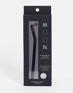 Комплект для очищения межзубных промежутков из 1 ручки и 7 сменных насадок Moon-Бесцветный