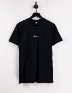 Черная футболка с надписью New Era-Черный цвет