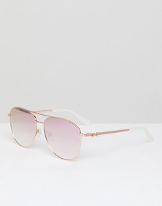 Солнцезащитные очки-авиаторы в золотисто-розовой оправе Ted Baker tb1491 403 mira-Золотой