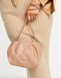 Светло-коричневая сумка со сборками Lipsy-Коричневый цвет