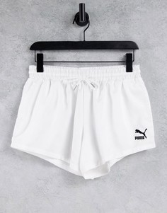 Белые атласные шорты PUMA Summer Luxe-Белый