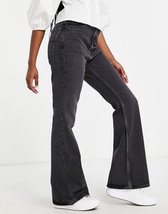 Расклешенные джинсы черного выбеленного цвета в стиле 70-х Levis-Черный цвет