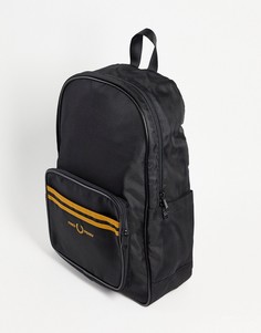 Рюкзак с двойной окантовкой черного / золотистого цветов Fred Perry-Черный цвет