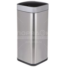 Мусорный контейнер нерж сталь, 40 л, квадр, сенсорный, SLD-16-40LB