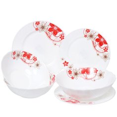 Сервиз столовый стеклокерам, 19 пр, 6 перс, Daniks, Кармен