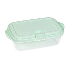 Контейнер пищевой пластик, 1.9 л, мятный, прямоуг, Violet, Push, 4921941