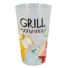 Стакан пластмассовый Полимербыт Grill Menu С15096, 400 мл