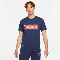 Мужская футболка Paris Saint-Germain Wordmark Tee Jordan