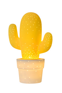 Настольная лампа cactus (lucide) желтый 20x30.5x20 см.