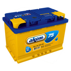 Аккумулятор автомобильный АКОМ 6CT-75.1 LA 75Ач 750A