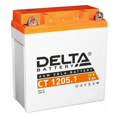 Аккумулятор для мотоциклов DELTA BATTERY CT 1205.1 5Ач 65A