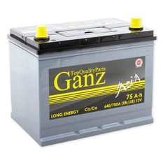 Аккумулятор автомобильный GANZ Ganza 75-3-R 75Ач 640A