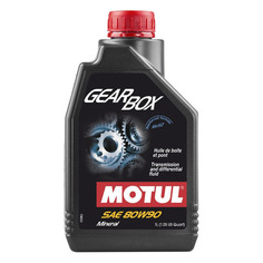 Масло трансмиссионное минеральное MOTUL Gearbox, 80W-90, 1л [105787]