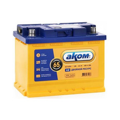 Аккумулятор автомобильный АКОМ 6CT-65.0 LA 65Ач 600A