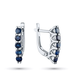 Серьги из серебра э0602сг05103500 ЭПЛ Якутские Бриллианты