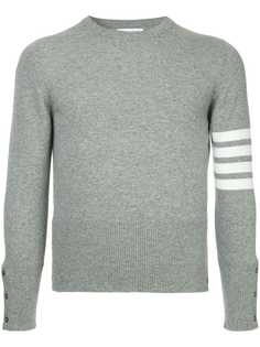 Thom Browne кашемировый пуловер с 4 полосками