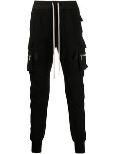 Rick Owens спортивные брюки карго с кулиской