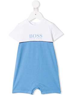 BOSS Kidswear комбинезон с контрастным логотипом