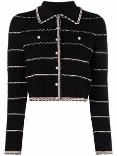 SANDRO укороченный жакет в полоску