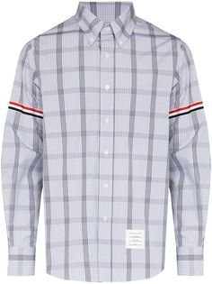 Thom Browne рубашка в клетку Windowpane