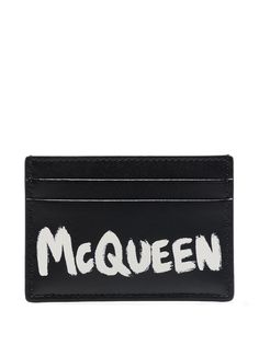 Alexander McQueen картхолдер с принтом граффити