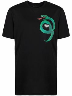 Philipp Plein футболка с принтом Snake