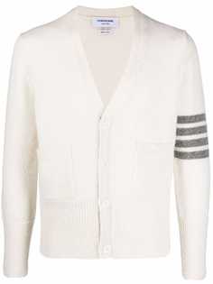 Thom Browne кардиган с полосками 4-Bar и V-образным вырезом