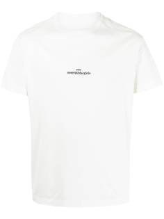 Maison Margiela футболка с вышитым логотипом