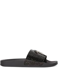 Giuseppe Zanotti шлепанцы Brett с логотипом