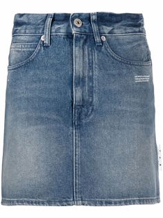 Off-White джинсовая мини-юбка