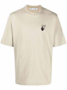 Off-White футболка с логотипом Bubble Arrow