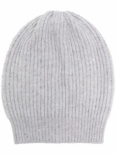 Brunello Cucinelli шапка бини фактурной вязки