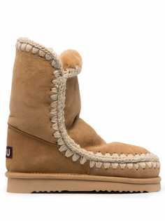 Mou угги Eskimo с декоративной строчкой