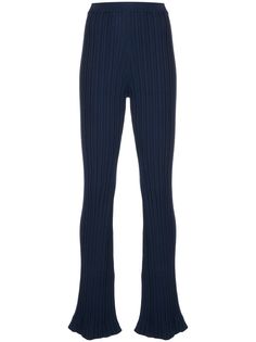 Adam Lippes расклешенные креповые брюки