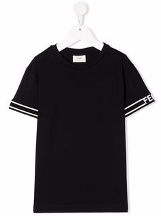 Fendi Kids футболка с логотипом