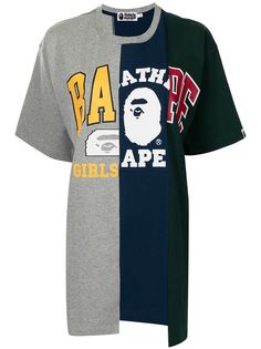 A BATHING APE® футболка оверсайз с логотипом Bape