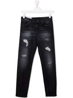 DONDUP KIDS джинсы скинни с эффектом потертости