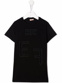 Elisabetta Franchi La Mia Bambina футболка с вышитым логотипом