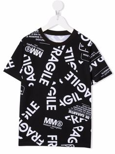 Maison Margiela футболка из джерси с принтом Fragile