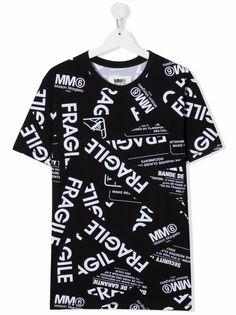 Maison Margiela футболка из джерси с принтом Fragile