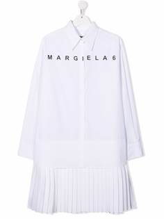 Maison Margiela платье-рубашка с логотипом