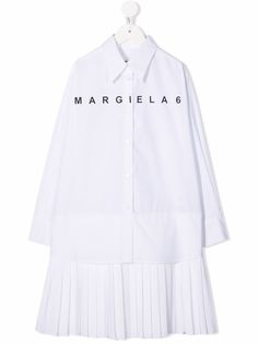 Maison Margiela платье-рубашка с логотипом