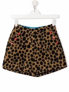 The Marc Jacobs Kids шорты с анималистичным принтом и карманами