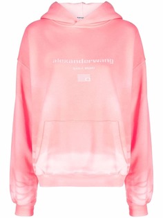 Alexander Wang худи оверсайз с эффектом потертости