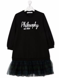 Philosophy Di Lorenzo Serafini Kids платье-свитер с логотипом
