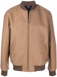 A.P.C. бомбер с контрастным воротником